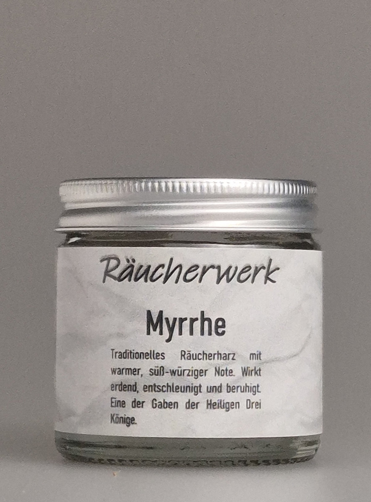 Räuchermischung, Weihrauch, Myrrhe, Gabe der Heiligen Drei Könige, Drei Könige, Räuchern, würzig erdiger Duft, Räuchermanufaktur. Unser Myrrhenharz stammt aus dem Yemen.