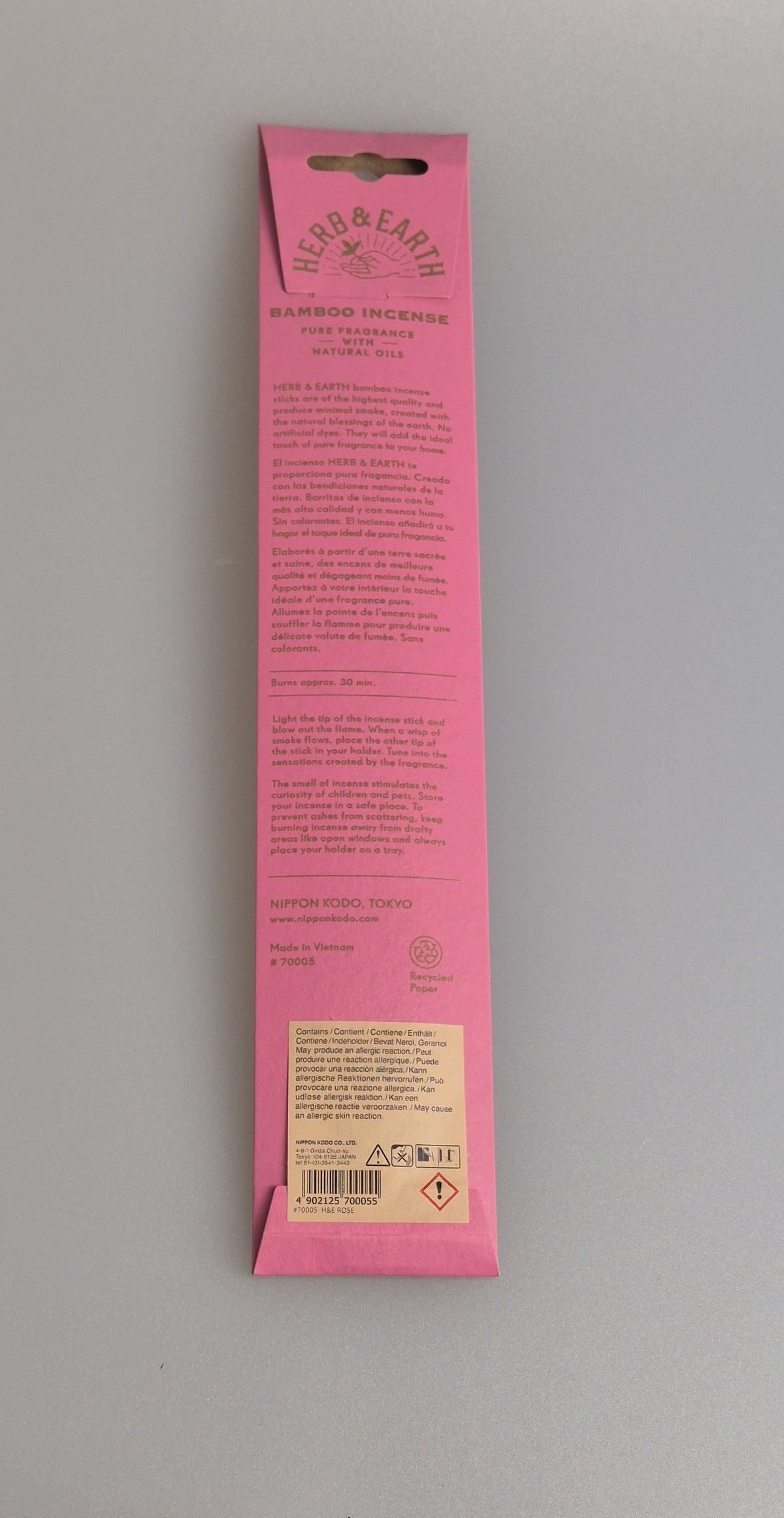 Japanische Räucherstäbchen aus Rose, purify your soul
