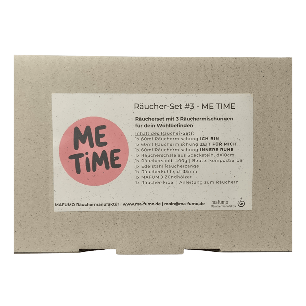 Bild zeigt die Verpackung vom Räucherset