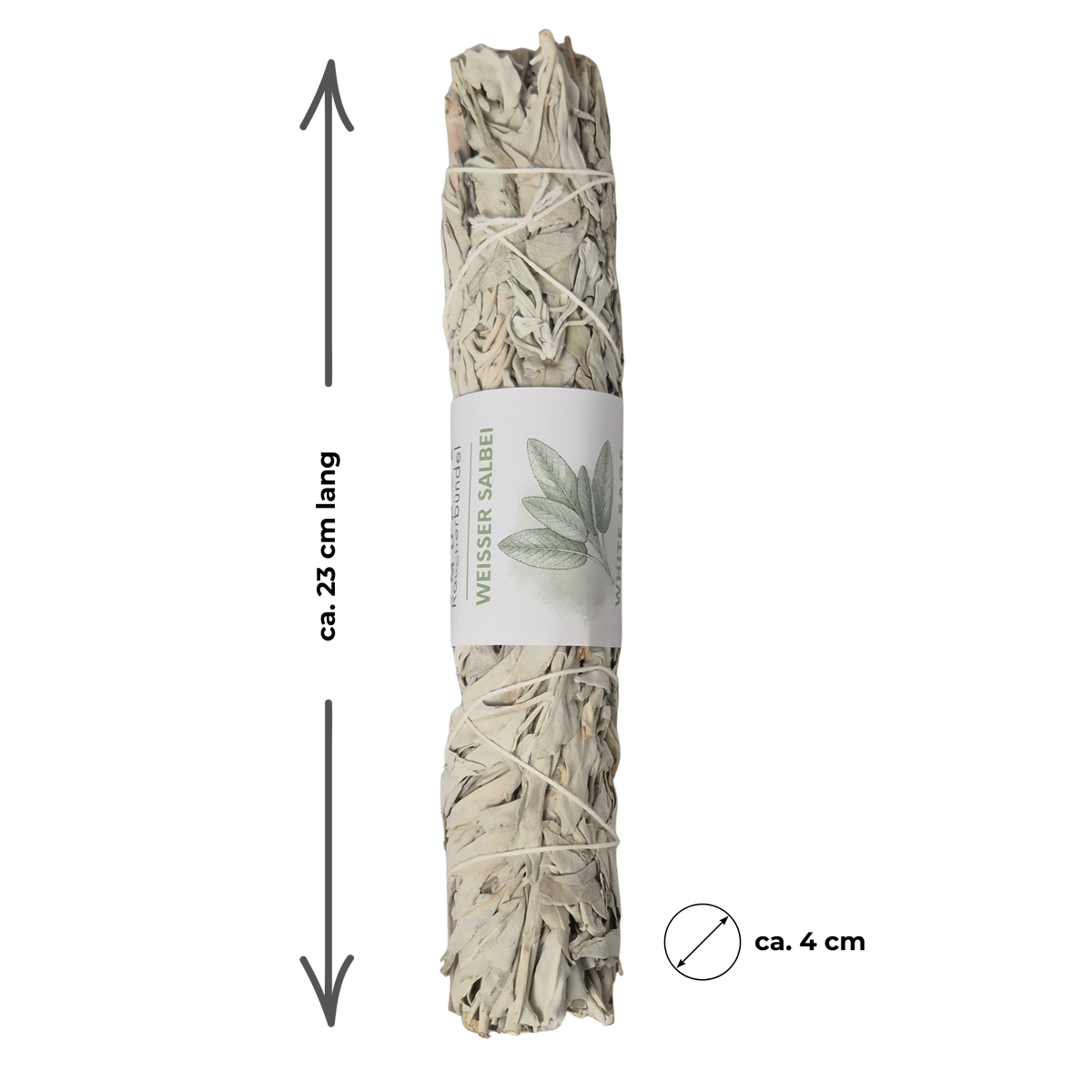 Smudge XXL Räucherbündel – mit Angeabe von Größe und Durchmesser in cm - MAFUMO Räuchermanufaktur