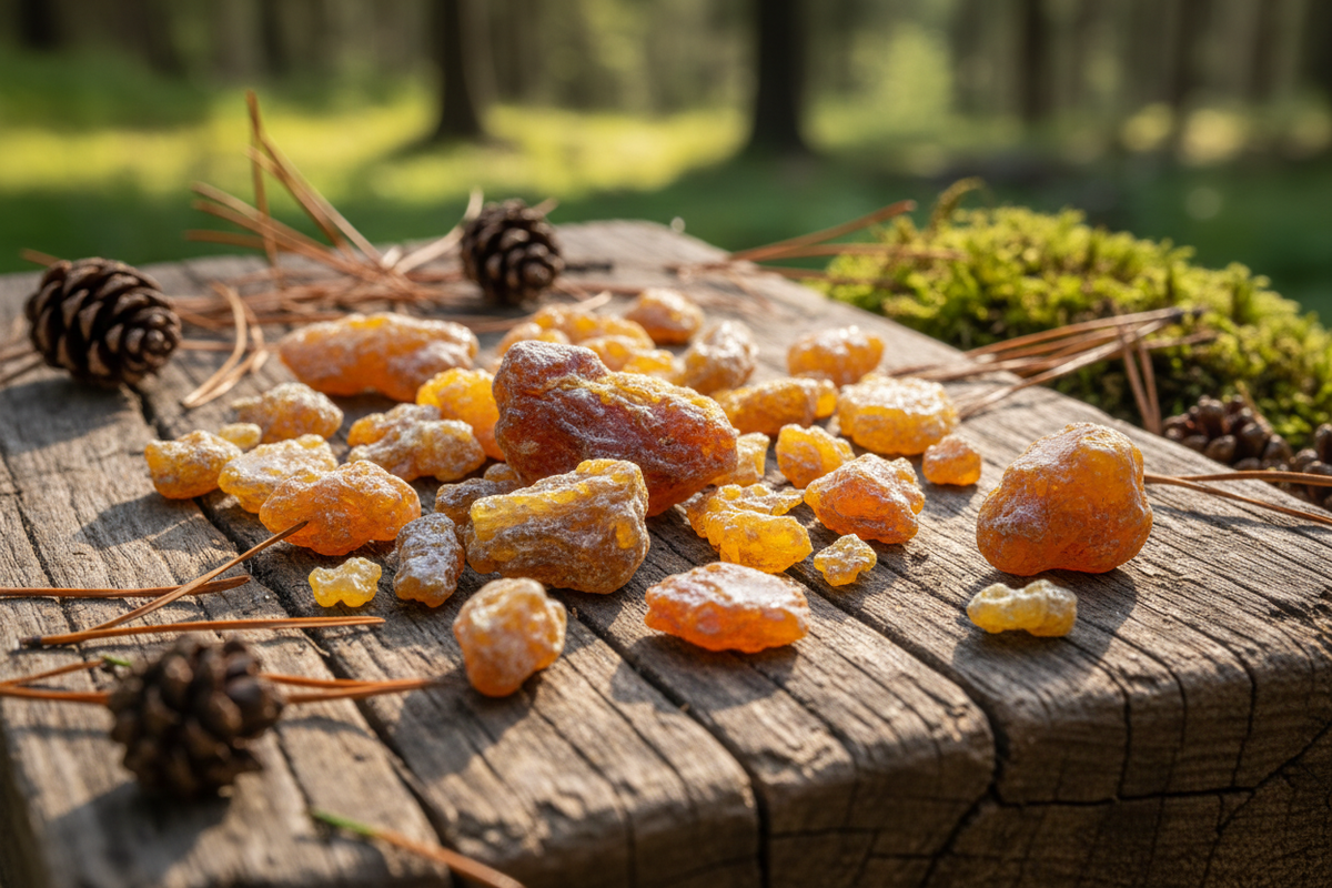 Harz der Schwarzföhre (Pinus nigra) aus österreichischer Pecherei zum Räuchern