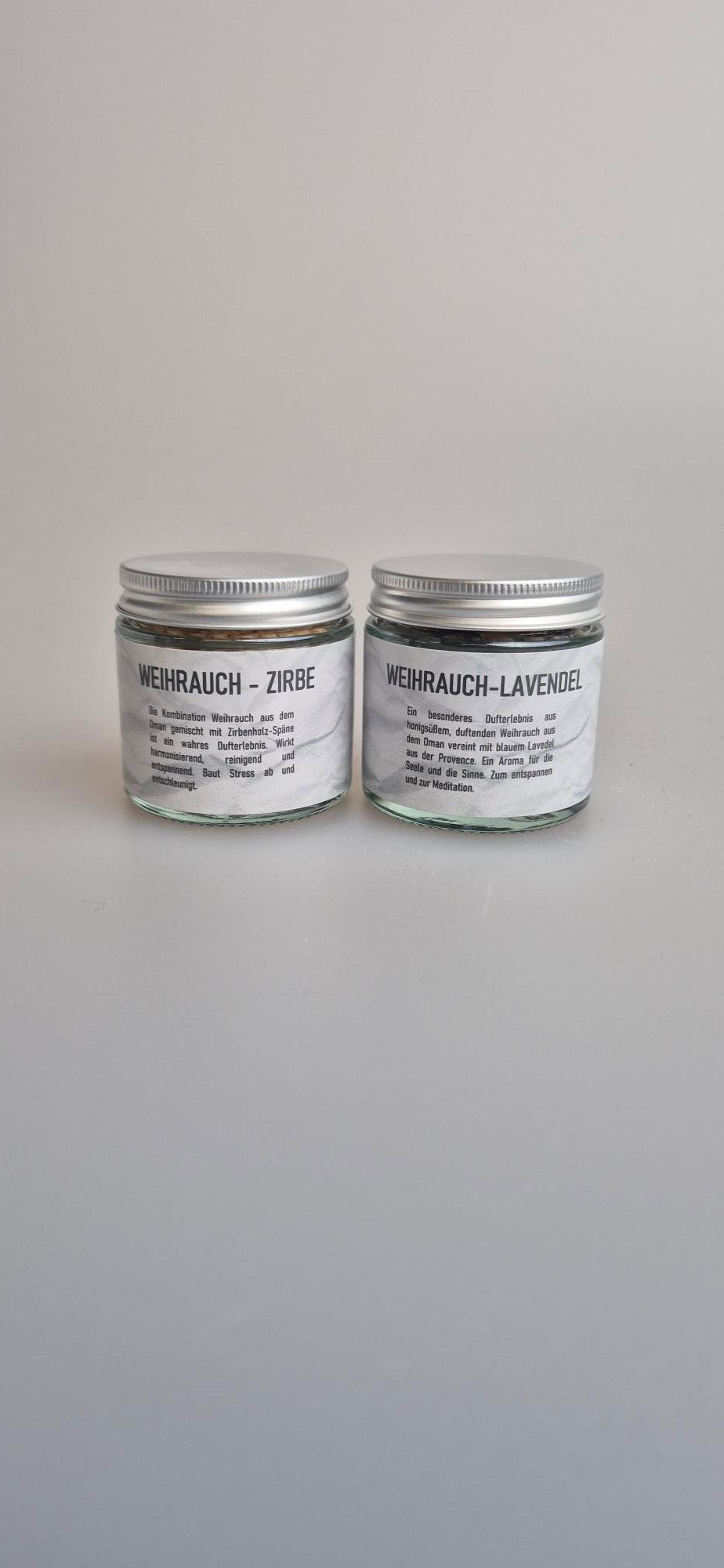 unser Set - Weihrauch Oman mit Zirbenspäne und Weihrauch Oman mit Lavendel - ein wahres Dufterlebnis, erhältlich im Set bei MAFUMO Räuchermanufaktur