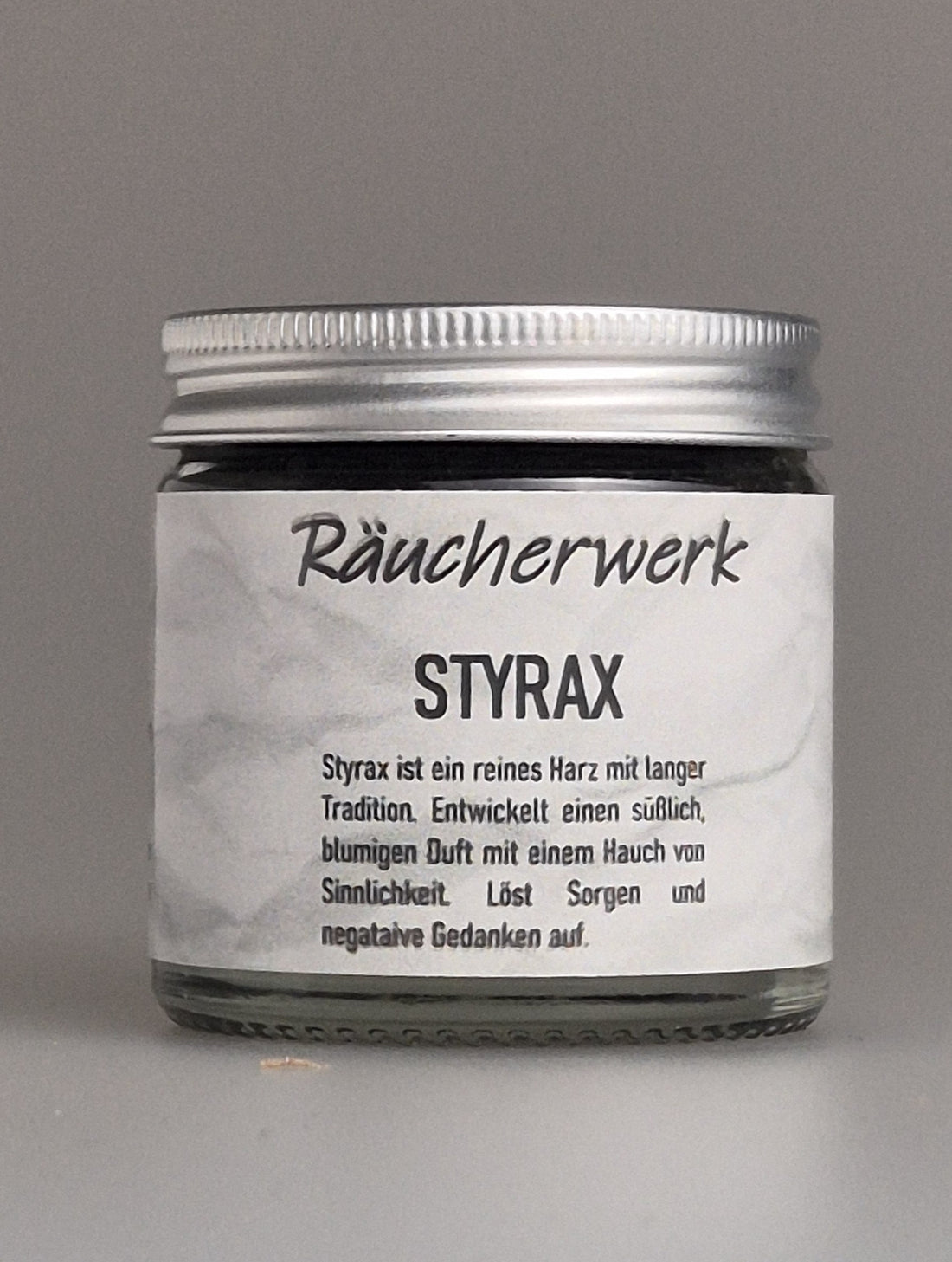 Räucherwerk, Räuchermischung, Styrax, Harz, blumig süßlicher Duft, löst Sorgen und negative Gedanken auf, Hauch von Sinnlichkeit, Liebe, Räuchermanufaktur, Ma-Fumo