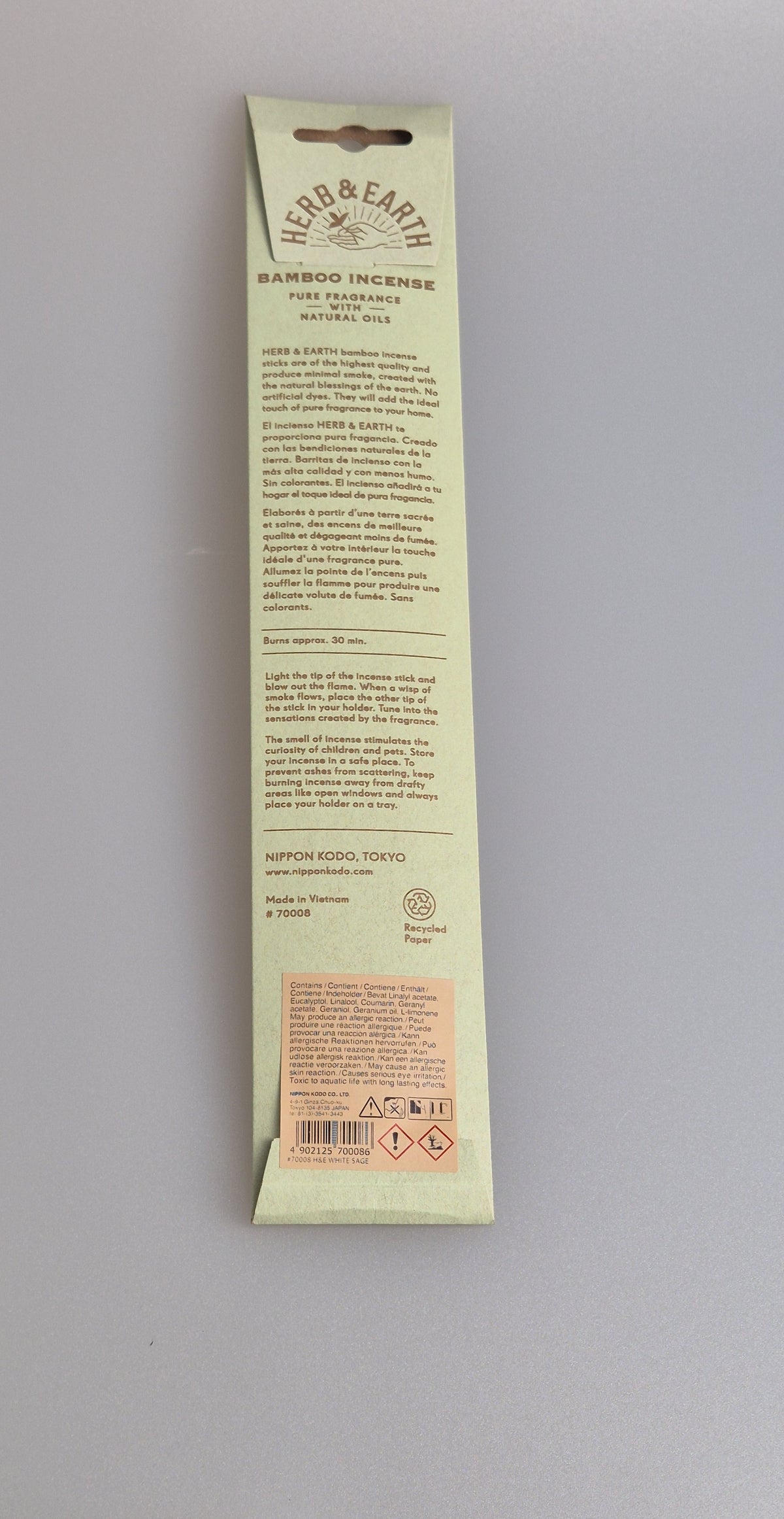 Japanische Räucherstäbchen aus Salbei, purify your soul