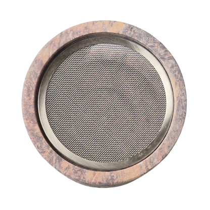 Räuchergefäß aus Speckstein mit Edelstahlsieb, Sieb d= 6cm zum Räuchern. Im MAFUMO Shop erhältlich