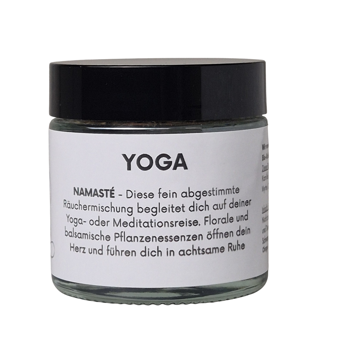 Räuchermischung YOGA – naturrein mit Lavendel, Olibanum &amp; Sandelholz. Sanft-blumiger Duft für Meditation und innere Balance.